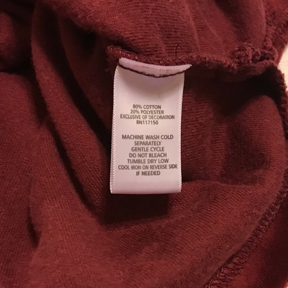 QF maroon velour long sleeved zip-up collared jacket with rhinestone zipper (2X) - Picture 10 of 16